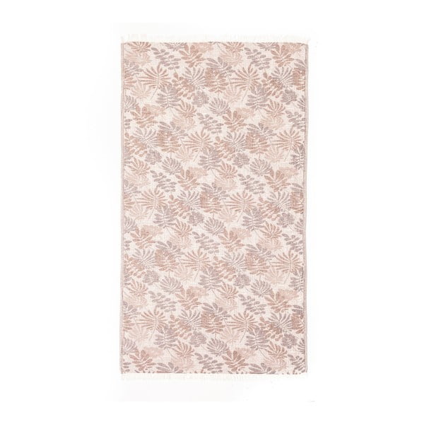 Jasnobrązowy ręcznik hamman Begonville Premium Autumn, 175x90 cm