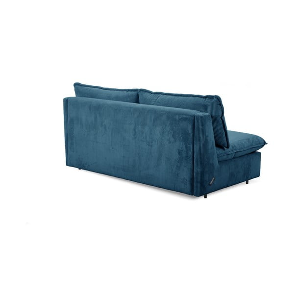 Niebieska sztruksowa rozkładana sofa 184 cm Isadora – Bobochic Paris-image-3
