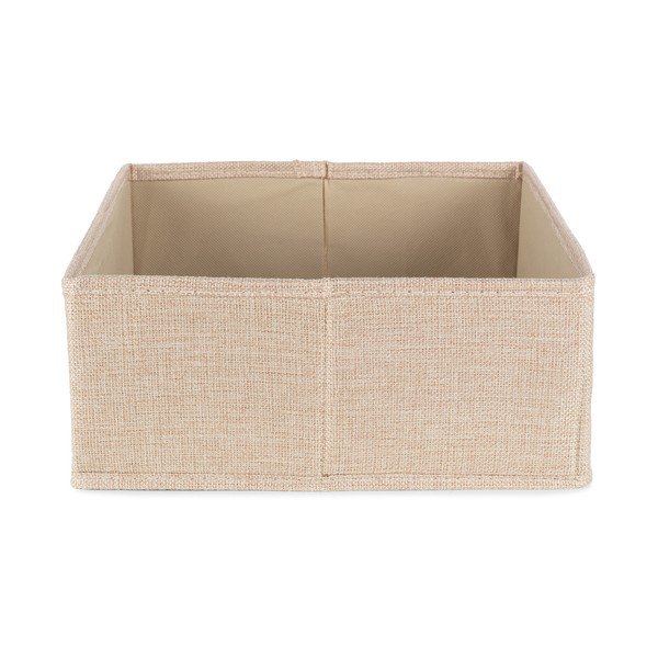 Beżowy tekstylny pojemnik 28x12x12 cm Sandy – Compactor-image-4