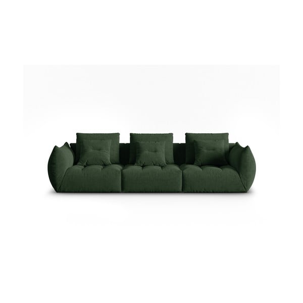 Ciemnozielona sofa 332 cm Bloom – Micadoni Home