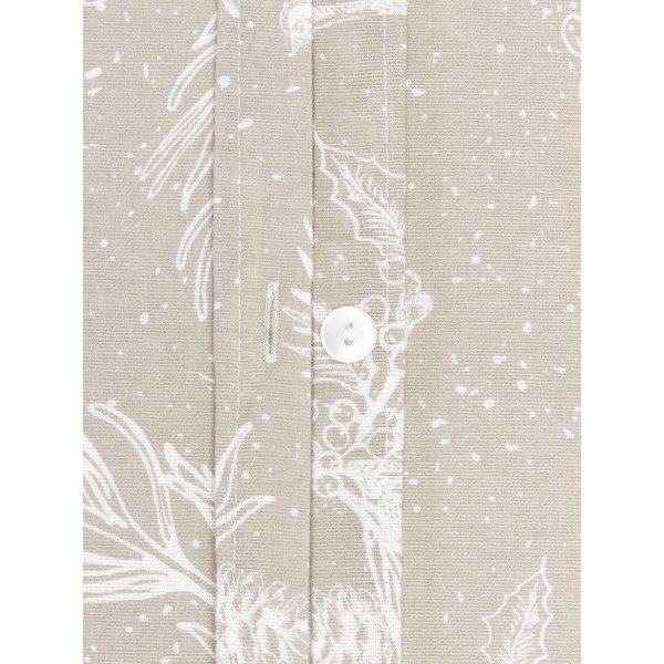 Beżowa flanelowa pościel jednoosobowa Westwing Collection Animal Toile, 135x200 cm-image-3