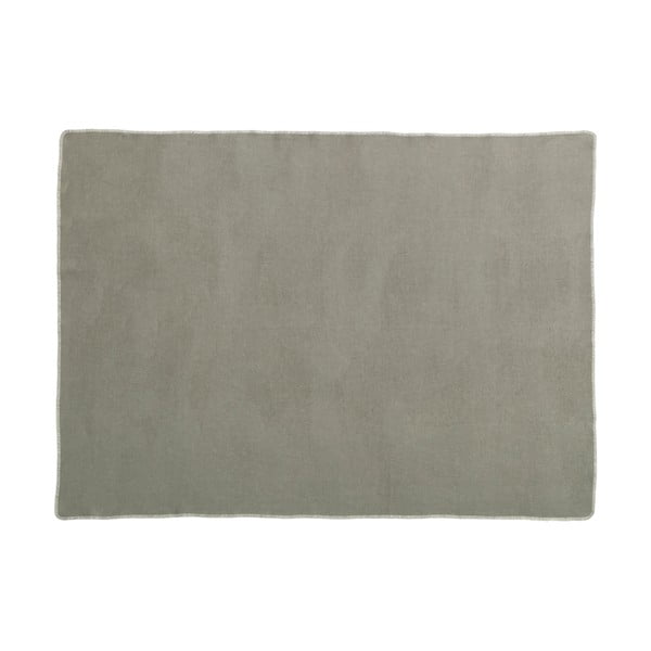 Szarobeżowy koc z mieszanki wełny 140x200 cm Ylva Dark Linen – Pappelina