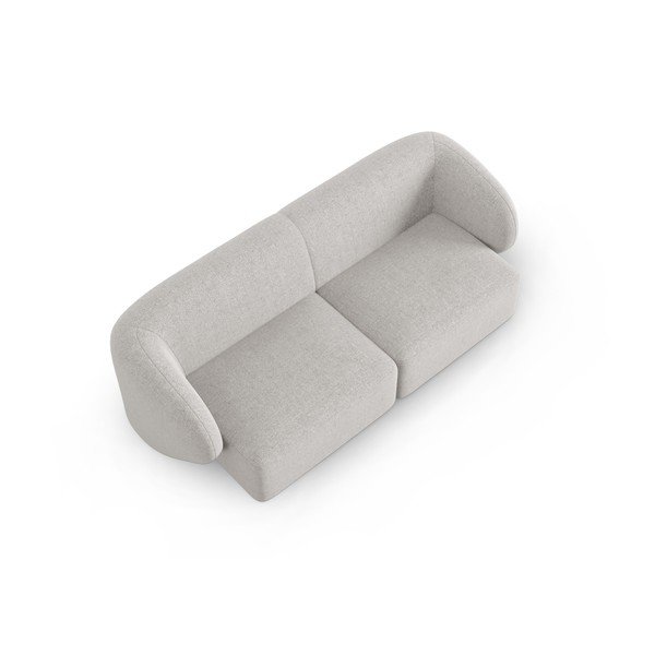 Jasnoszara sofa  z tkaniny szenilowej 188 cm Paolo – Milo Casa-image-1