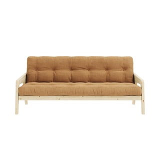 Musztardowa rozkładana sofa 190 cm Grab Clear – Karup Design