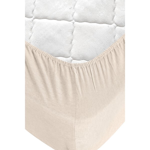 Czarno-kremowa bawełniana pościel dwuosobowa z prześcieradłem 200x220 cm – Mila Home-image-4