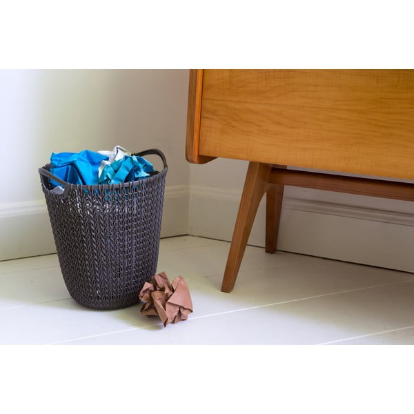 Brązowy pojemnik na śmieci Curver Knit, 7 l-image-1