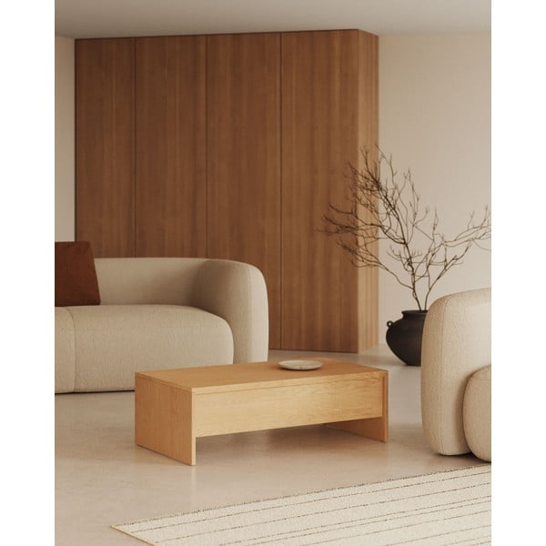 Stolik w dekorze dębu 60x110 cm Abilen – Kave Home-image-1