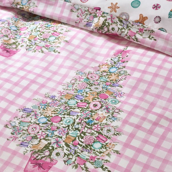 Różowa pościel jednoosobowa 135x200 cm Sweets and Treats – Catherine Lansfield-image-4