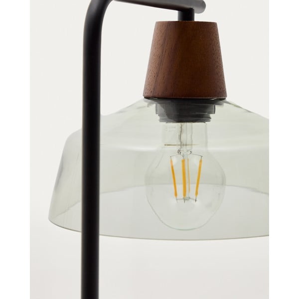 Zielona lampa stołowa ze szklanym kloszem (wysokość 55 cm) Silex – Kave Home-image-2