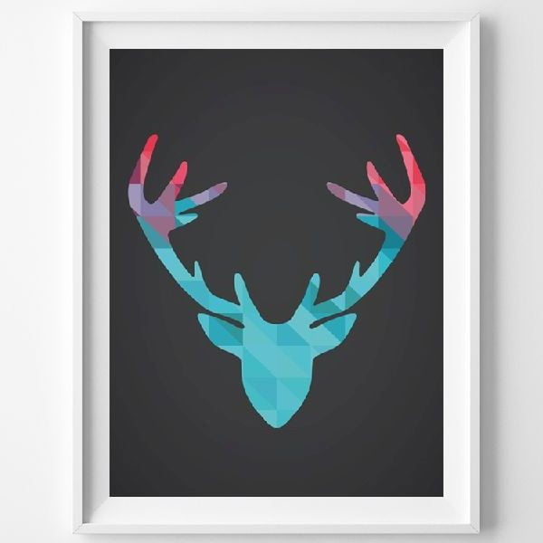 Plakat Colorful Antler, A3