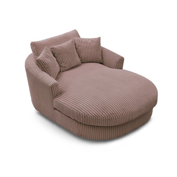 Różowy sztruksowy fotel Belem – Bobochic Paris-image-4