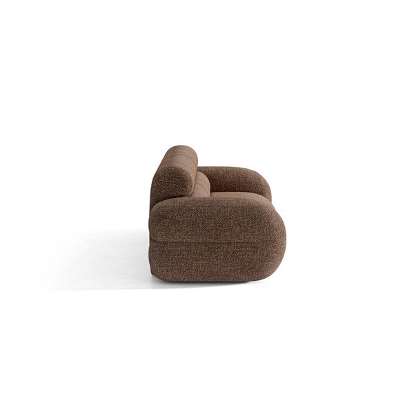 Brązowa sofa z tkaniny szenilowej 220 cm Neo – Micadoni -image-2