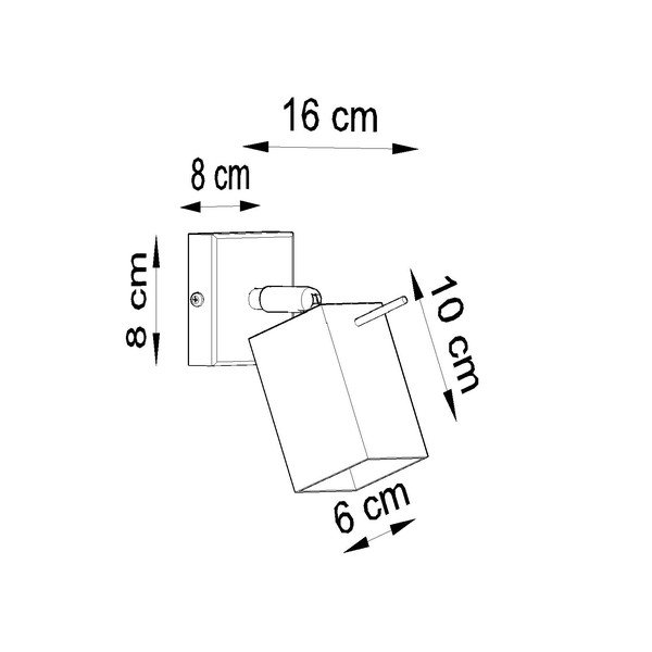 Czarny kinkiet Sollux Toscana-image-4