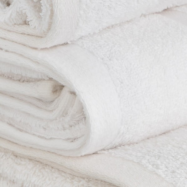 Biały bawełniany ręcznik kąpielowy frotte 70x140 cm Simple – Casa Selección-image-3