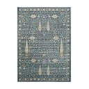 Niebieski dywan z wiskozy Universal Vintage Flowers, 120x170 cm