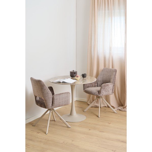 Okrągły stół z ceramicznym blatem ø 90 cm Malta – Actona-image-1