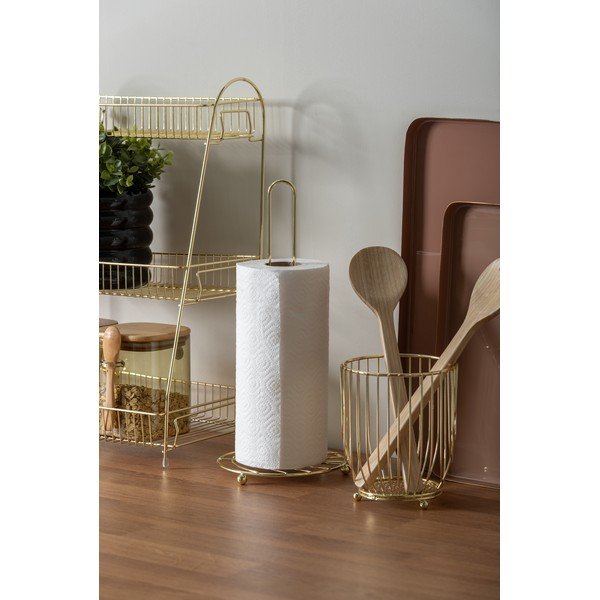 Metalowy stojak na ręczniki kuchenne ø 15 cm  Wired – PT LIVING-image-1