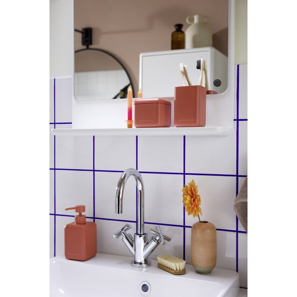 Pomarańczowy dozownik do mydła z żywicy polimerowej 380 ml Tom Tailor T-Rounded – Wenko-image-1