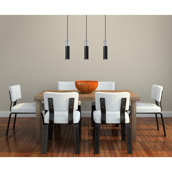 Czarno-szara lampa wisząca Sollux Edo, dł. 40 cm-image-4