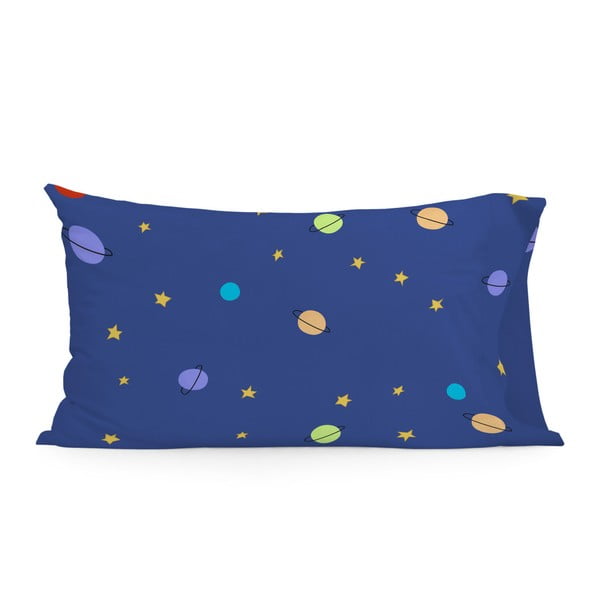 Niebieska bawełniana poszewka na poduszkę Mr. Fox Little Prince, 50x75 cm