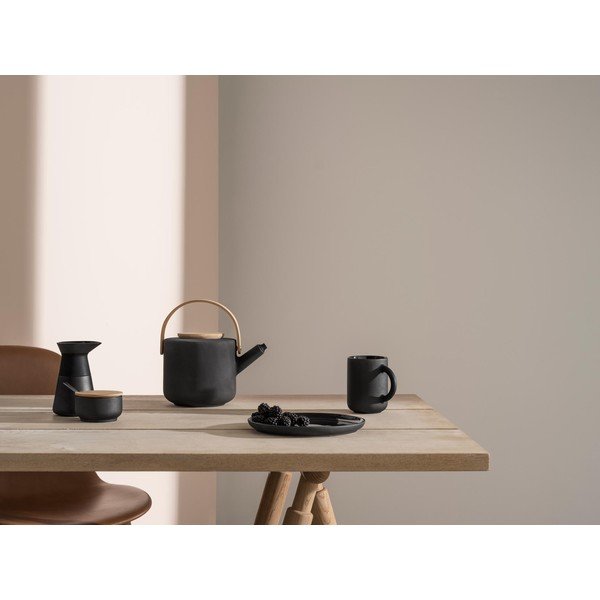 Czarny kamionkowy dzbanek do herbaty 1,25 l Theo – Stelton-image-3