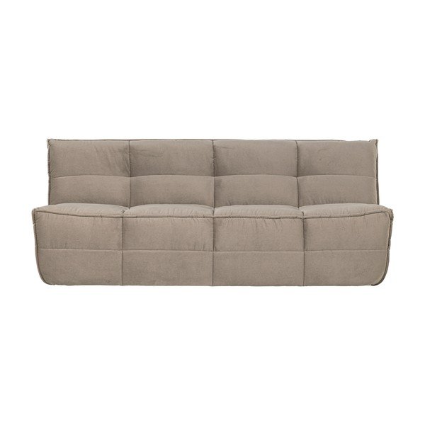 Szarobrązowa aksamitna sofa 204 cm Cluster – vtwonen