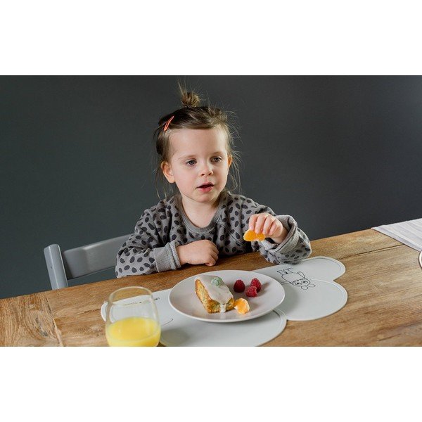 Szara silikonowa mata stołowa Kindsgut Mouse, 49x27 cm-image-4