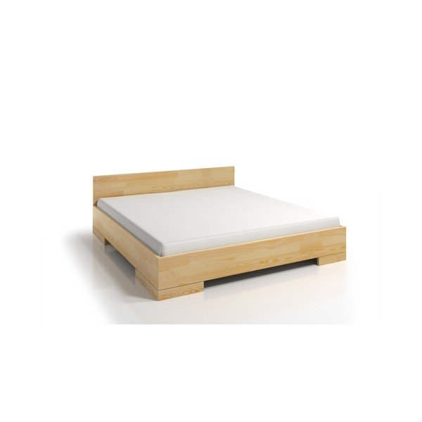 Łóżko 2-osobowe z drewna sosnowego ze schowkiem SKANDICA Spectrum, 140x200 cm-image-3