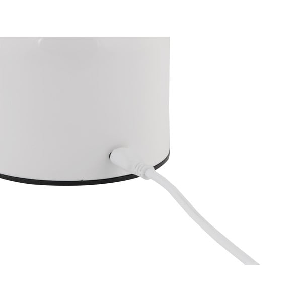Biała lampa stołowa LED z metalowym kloszem (wysokość 14 cm) Impetu – Leitmotiv-image-4