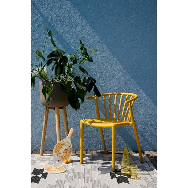 Żółte krzesło ogrodowe Bonami Essentials Capri-image-1