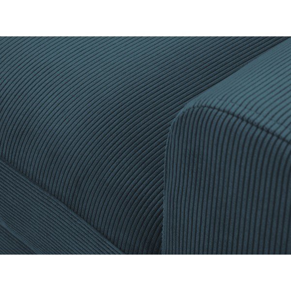 Ciemnoniebieski rozkładany narożnik sztruksowy Kooko Home Jazz, lewostronny-image-1