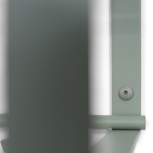 Szarozielony metalowy wieszak ścienny z półką 100 cm Rex – Spinder Design-image-4