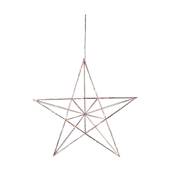 Dekoracja świetlna LED w kolorze miedzi Star Trading Line, wys. 38 cm-image-1