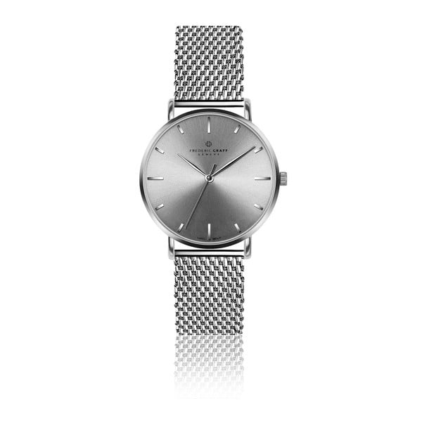 Zegarek damski z paskiem w srebrnym kolorze ze stali nierdzewnej Frederic Graff Maglia