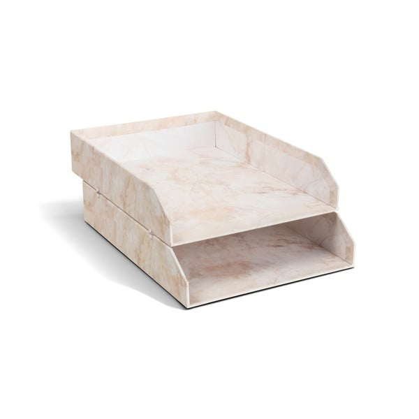 Kartonowe organizery zestaw 2 szt. na dokumenty Hakan Paper Laminate – Bigso