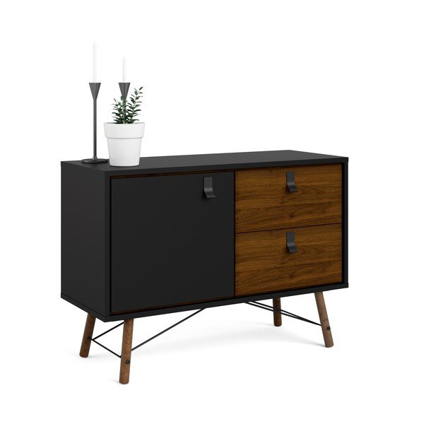 Czarna komoda Tvilum Ry, 102 x 72 cm-image-4