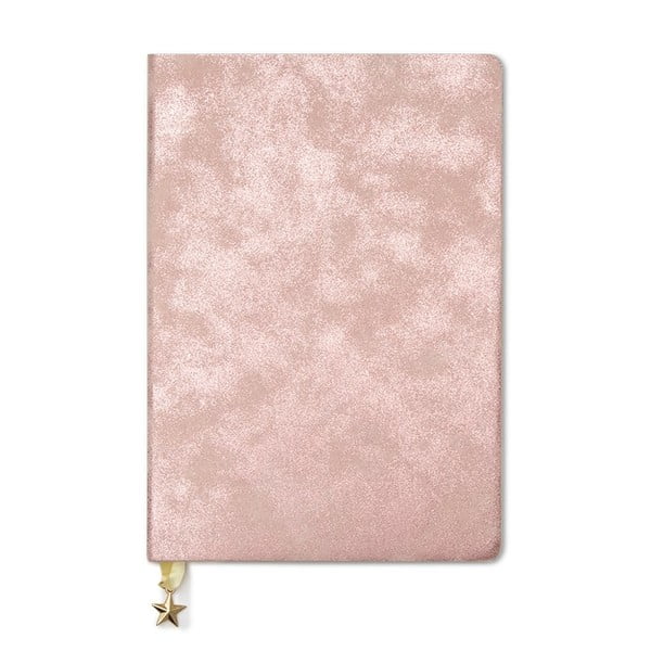 Różowy notes A5 GO Stationery All That Glitters Blush