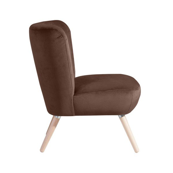 Brązowy fotel Max Winzer Neele Velvet-image-2
