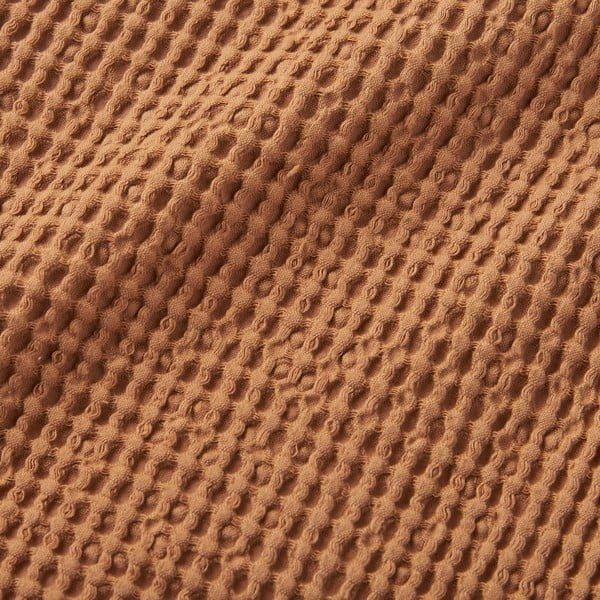 Brązowy bawełniany koc 150x200 cm Jaipur Chunky Waffle – Pineapple Elephant-image-3