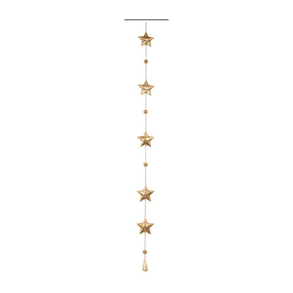 Dekoracja wisząca Archipelago Star Gold Garland, 115 cm