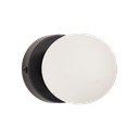 Biały/czarny metalowy kinkiet ø 8 cm Brisia – Kave Home
