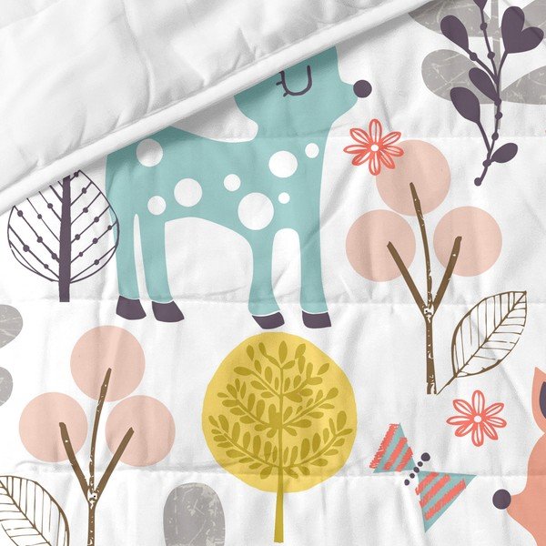 Bawełniana narzuta dziecięca 260x180 cm Woodland – Moshi Moshi-image-1
