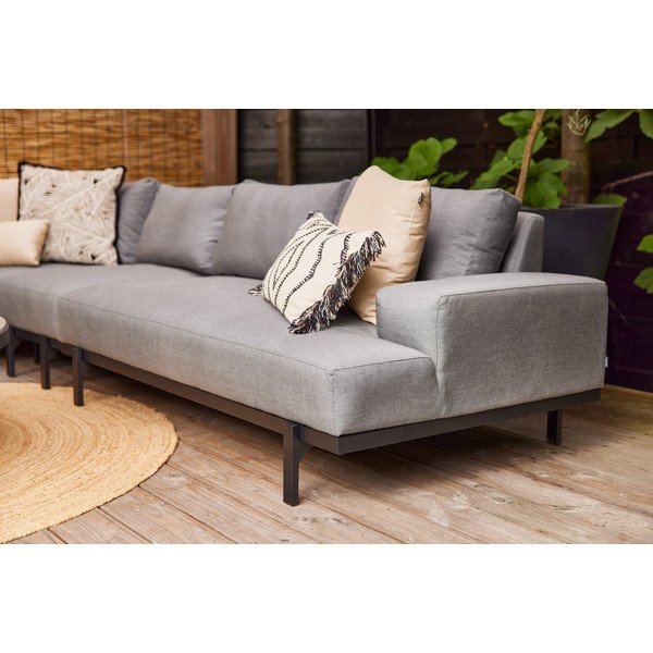 Szara sofa ogrodowa (lewostronna) Lucas − Hartman-image-1