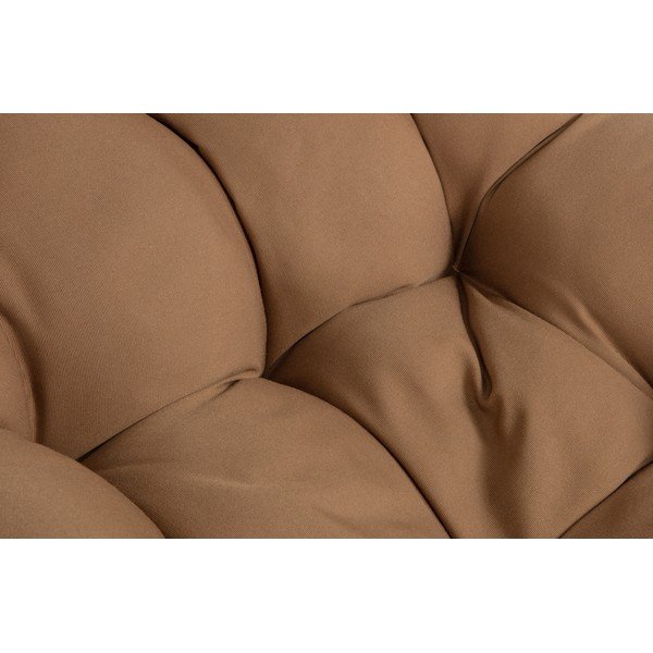 Brązowy ogrodowy fotel obrotowy ze splotem z rattanu WOOOD Vive-image-1