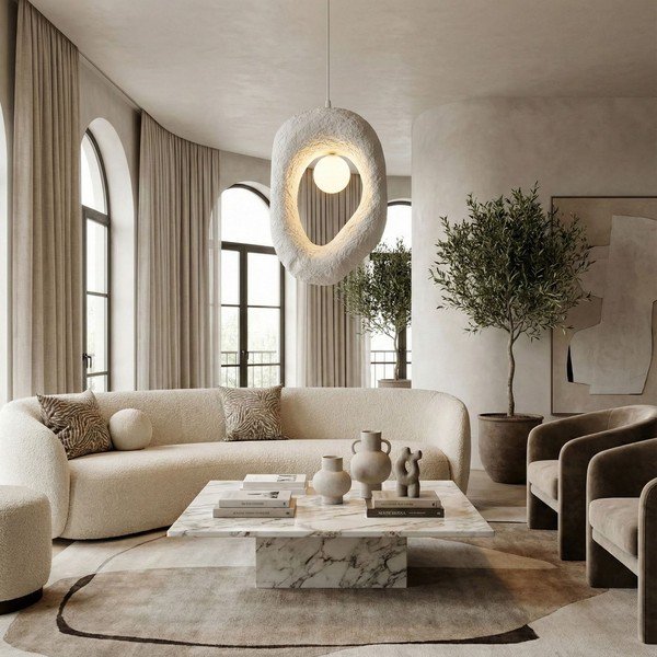 Biała metalowa lampa wisząca Lore – Opviq lights-image-2
