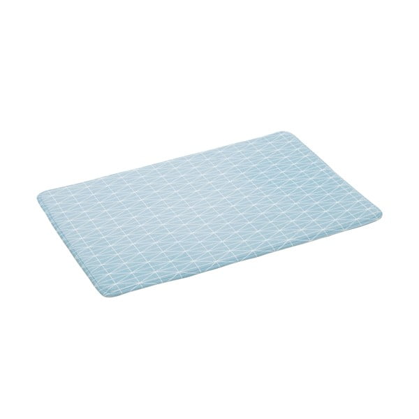 Niebieski dywanik łazienkowy z mikrowłókna Unimasa, 70x45 cm