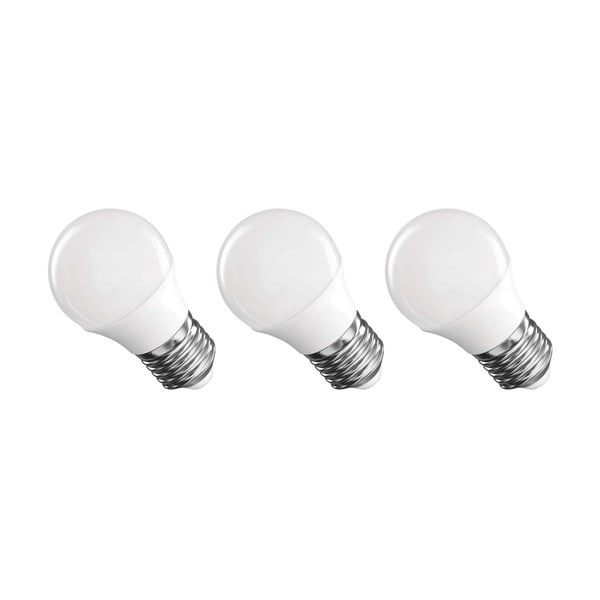 Żarówki LED z ciepłym światłem z gwintem E27 zestaw 3 szt., 4 W – EMOS-image-2