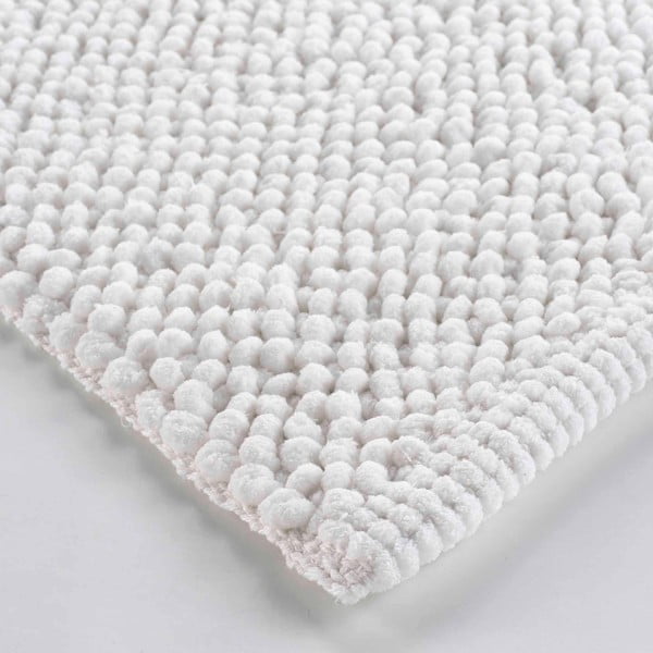 Biały dywanik łazienkowy 50x80 cm Yanis – douceur d'intérieur-image-3