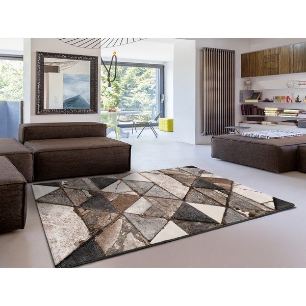 Brązowy dywan Universal Istanbul Triangle, 60x120 cm-image-1