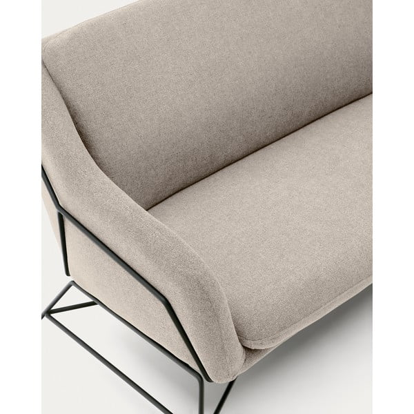 Beżowa sofa 128 cm Brida – Kave Home-image-1